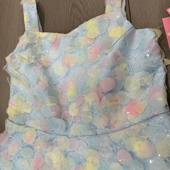 Rare Editions Big Girls Soutache and Sequin Social Dress - Picture 3 of 5